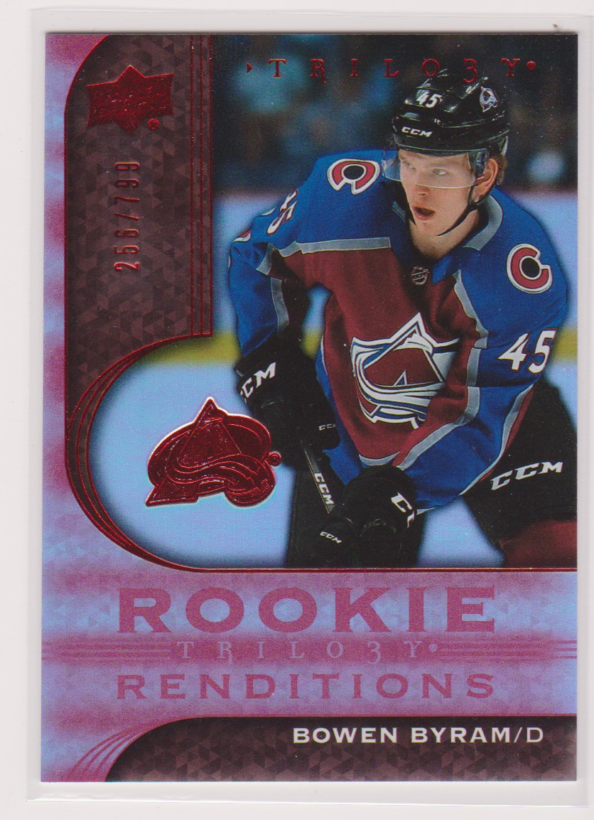 (image for) 2020-21 UD Trilogy Rookie Renditions Red #RR30 Bowen Byram RC